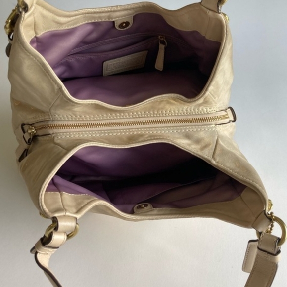 Coach Metallic Gold Shoulder Bag - Picture 8 of 11